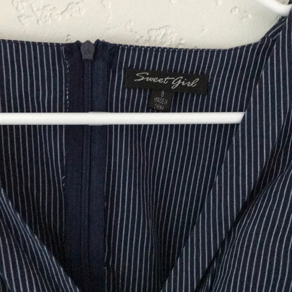 Blue Fit & Flare Dress - Picture 3 of 3